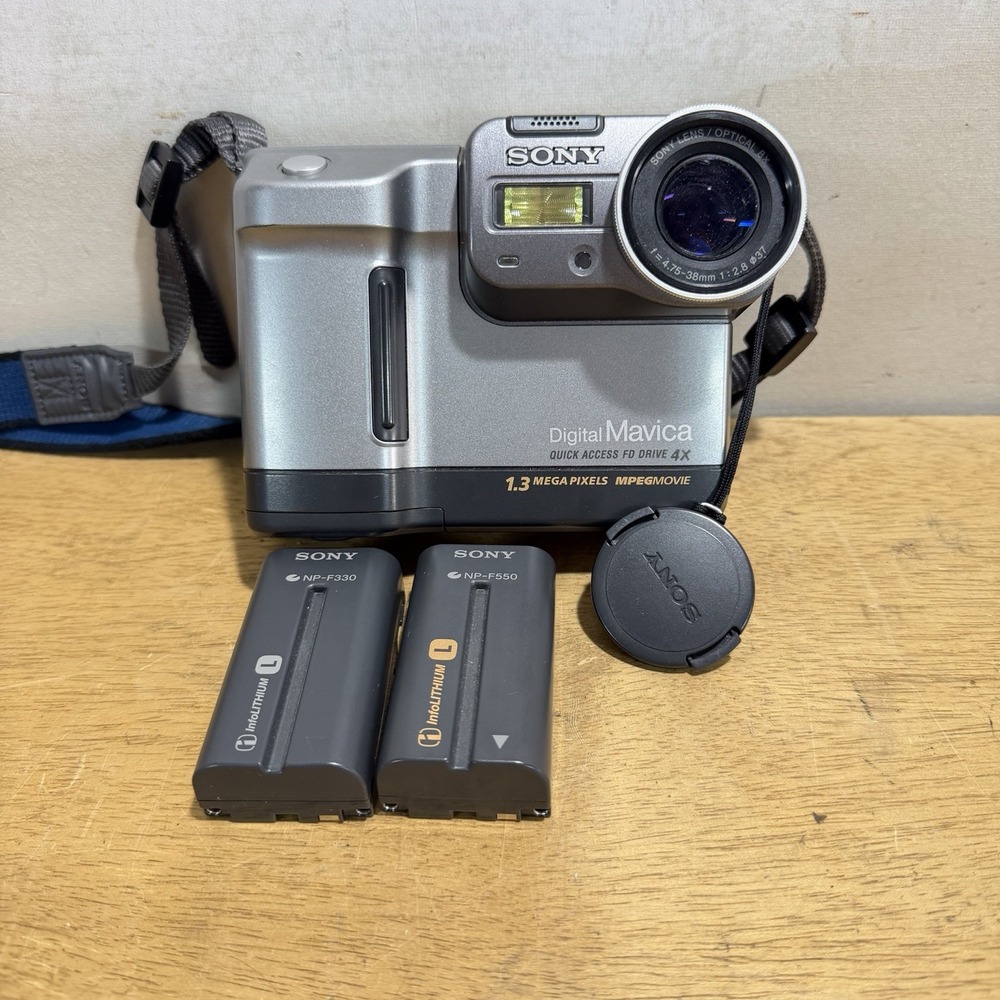 Sony Mavica MVC-FD88 Digital Camera 1.3MP 4x Optical/16x Dig Zoom 2.5" Tested